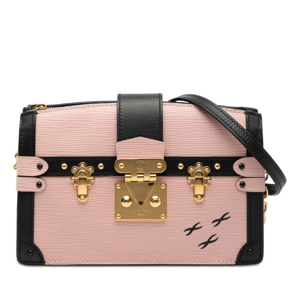 Louis Vuitton Epi Trunk Clutch Pink Leather Very good - Front View