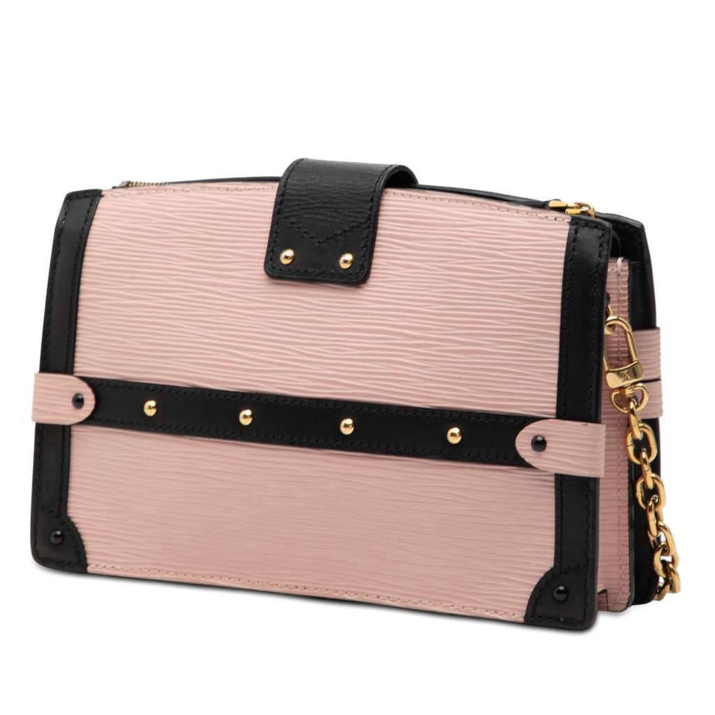 Louis Vuitton Epi Trunk Clutch Pink Leather Very good - Back View