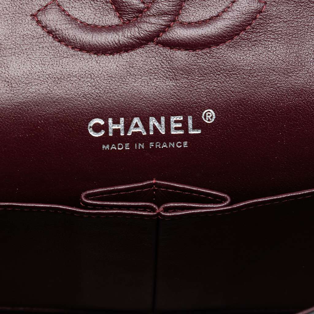 Chanel Medium Classic Lambskin Double Flap Black Leather Good condition - Box View