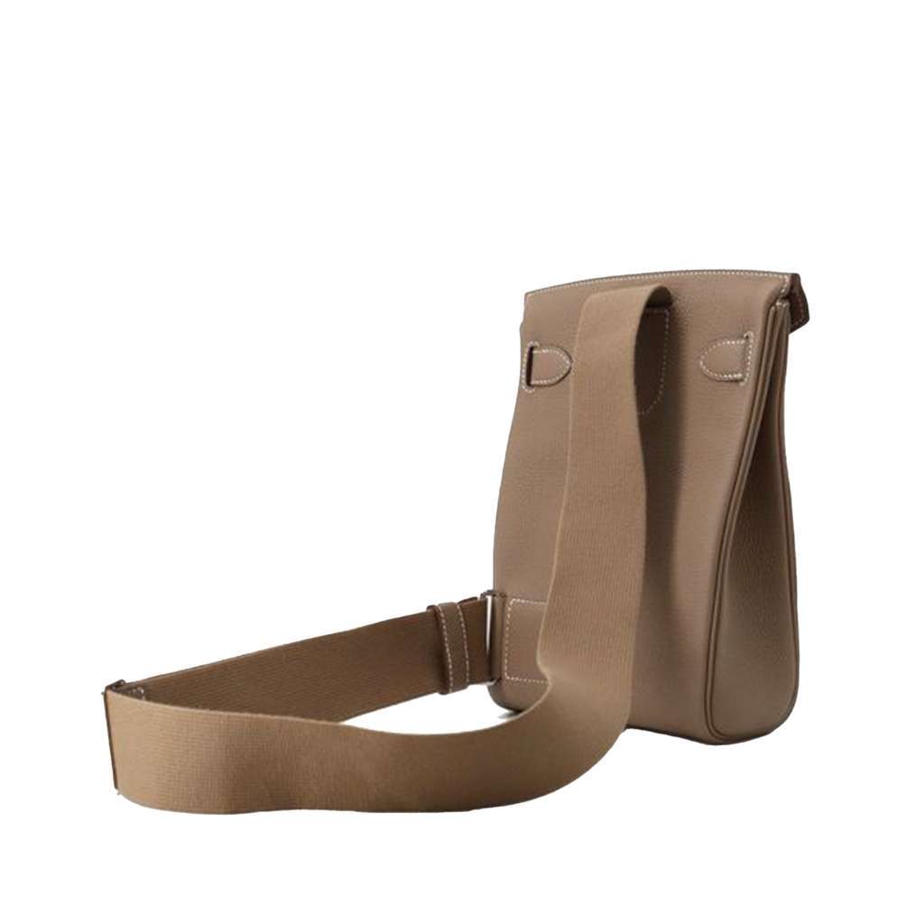 Hermès Togo Kelly Hac A Dos PM Brown Leather Very good condition - Back View