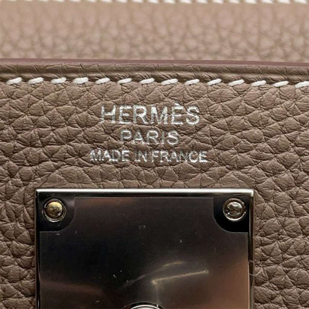 Hermès Togo Kelly Hac A Dos PM Brown Leather Very good condition - Box View