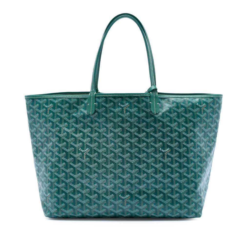 Goyard Goyardine Saint Louis PM Green Canvas Very good condition - Front View