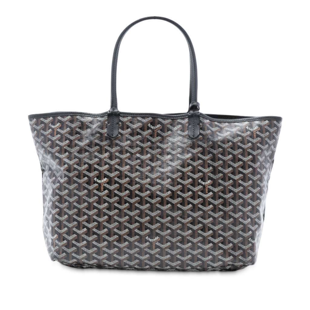 Goyard Goyardine Saint Louis PM Black Canvas Very good condition - Front View