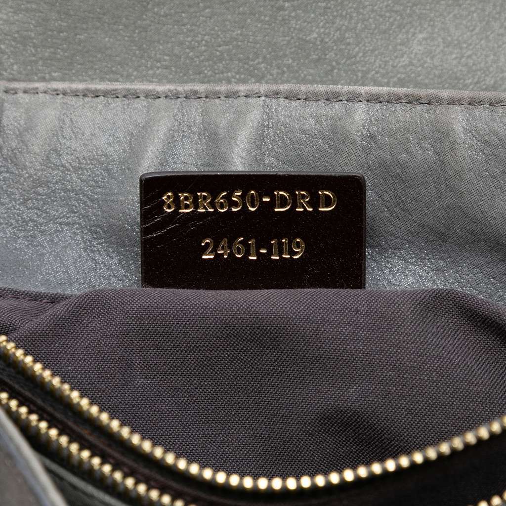 Fendi Nubuck FF Chains Tote Grey Leather Very good - Box View