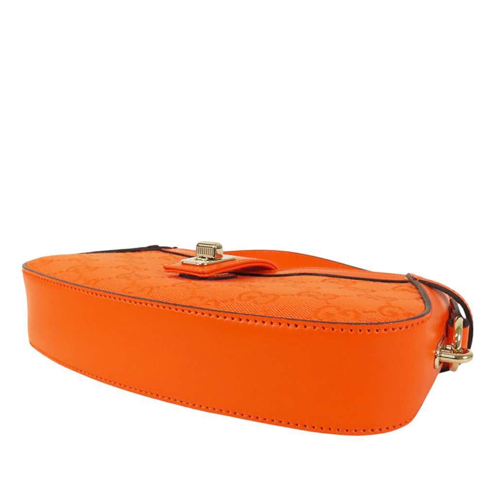 Gucci Mini GG Canvas Moon Side Shoulder Bag Orange Canvas Very good condition - Inside View