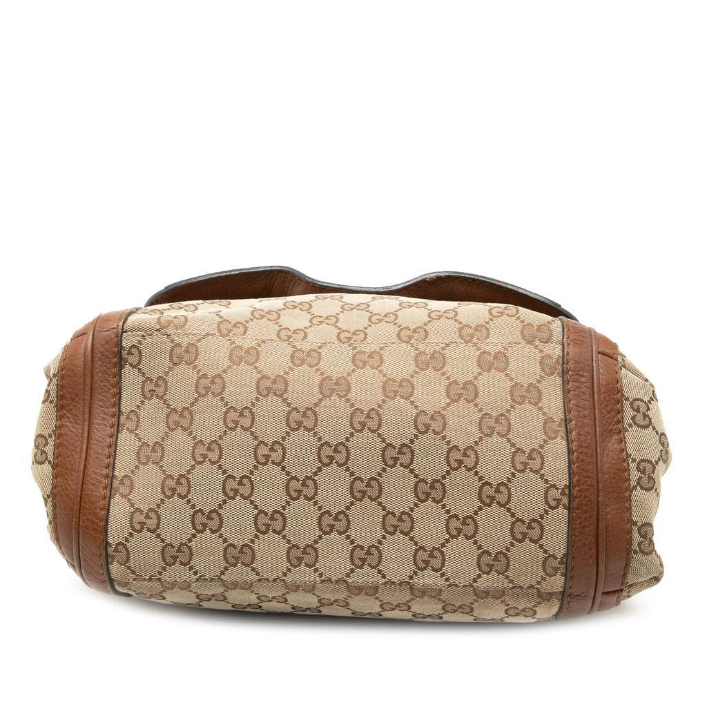Gucci GG Canvas Bella Flap Satchel Brown Canvas Very good condition - Inside View