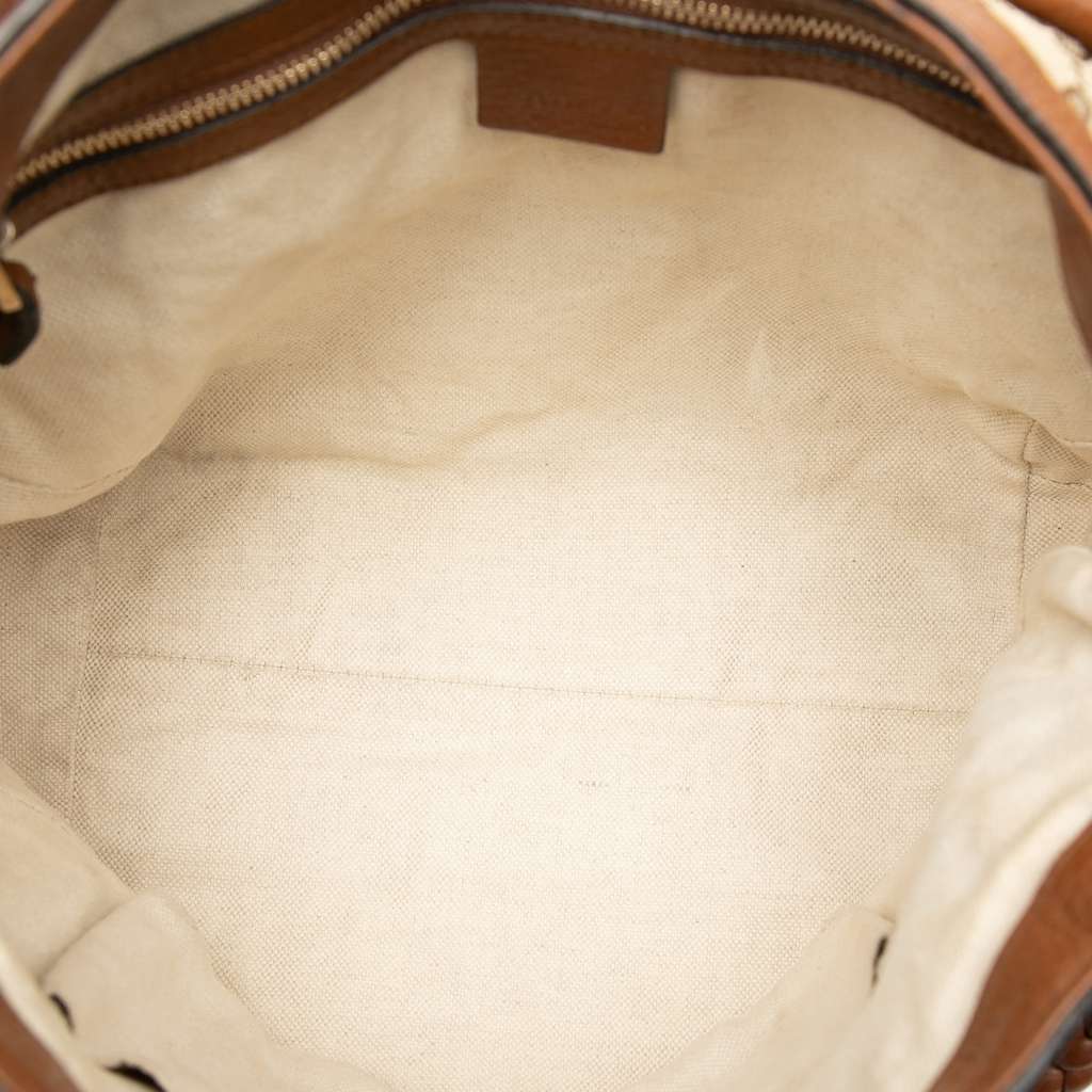 Gucci GG Canvas Bella Flap Satchel Brown Canvas Very good condition - Model View