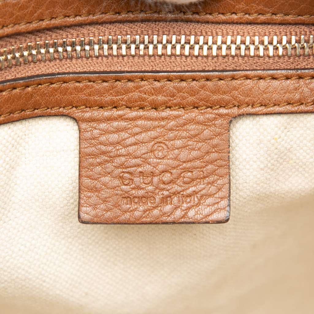 Gucci GG Canvas Bella Flap Satchel Brown Canvas Very good condition - Box View