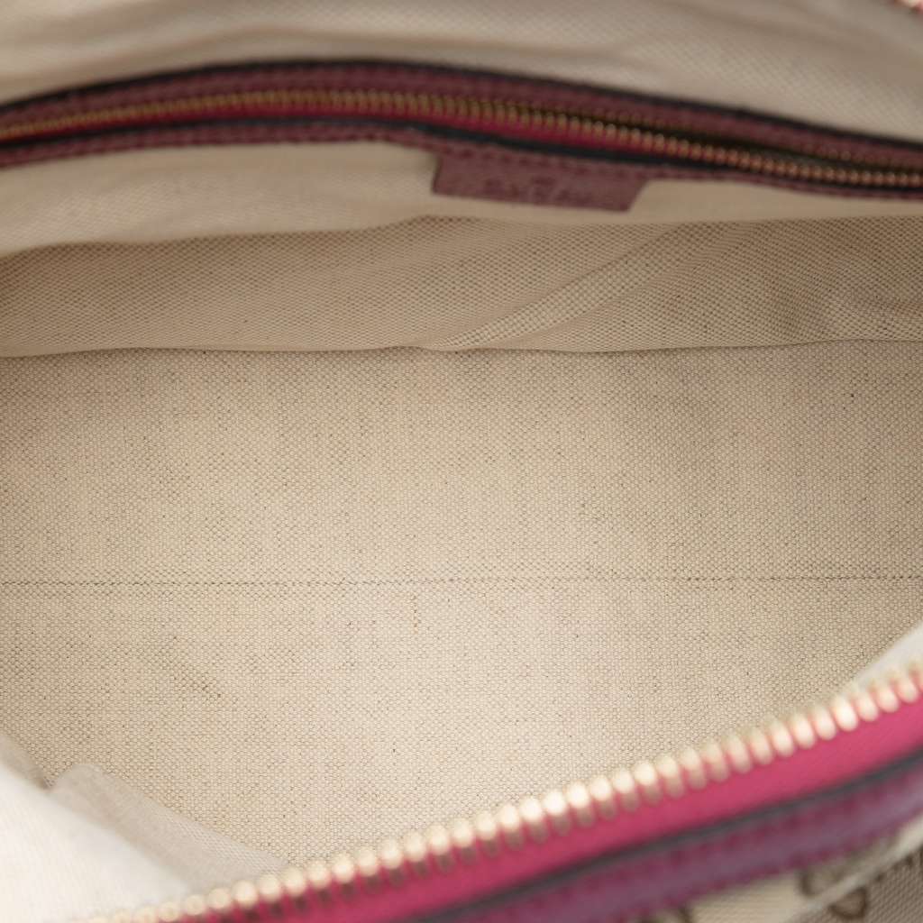 Gucci Medium GG Canvas Bree Dome Tote Brown Canvas Very good condition - Model View