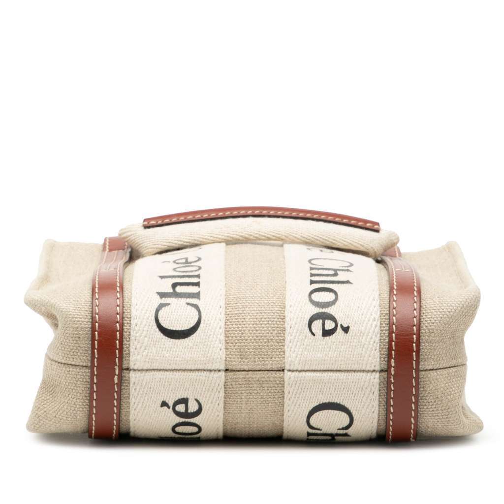 Chloé Mini Canvas Woody Satchel Brown Canvas Very good condition - Inside View