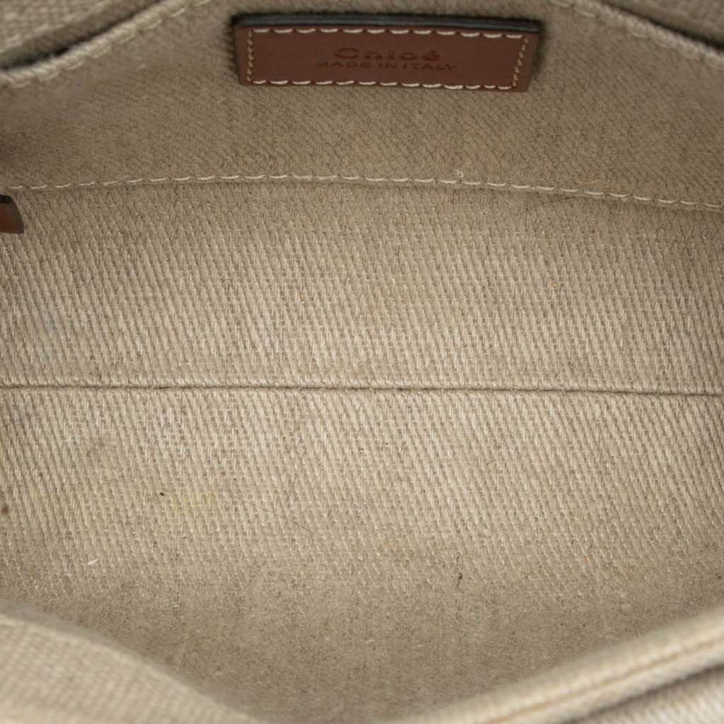 Chloé Mini Canvas Woody Satchel Brown Canvas Very good condition - Model View
