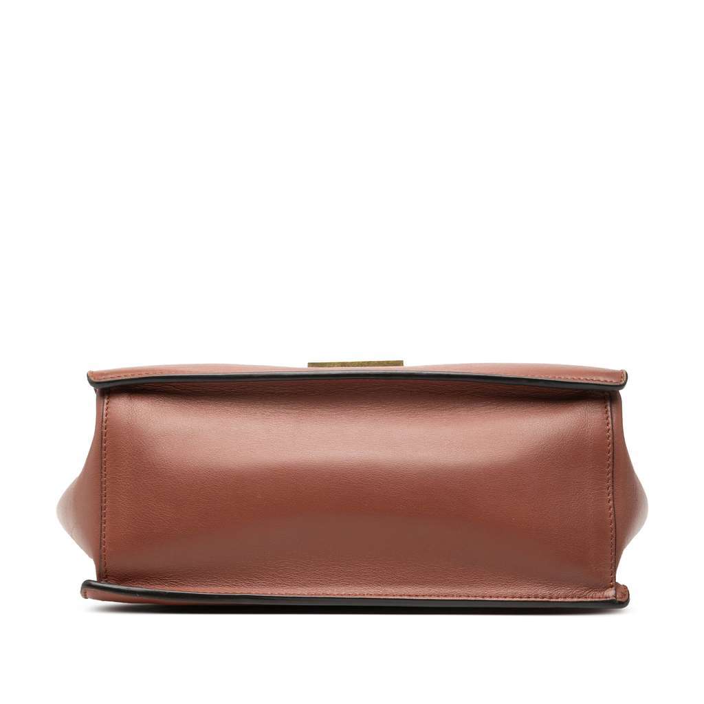 Fendi Calfskin Kan U Satchel Brown Leather Very good - Inside View