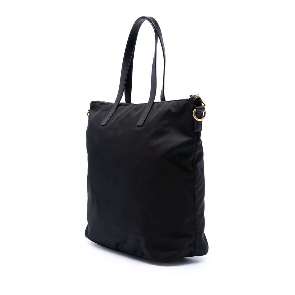 Prada Tessuto Zip Top Convertible Tote Brown Very good condition - Back View