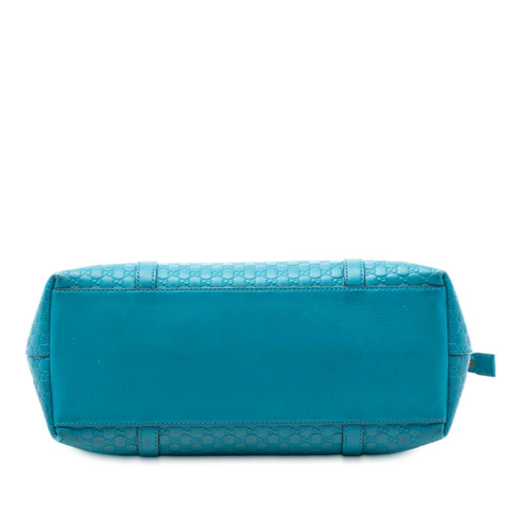 Gucci Small Microguccissima Joy Satchel Blue Leather Very good - Inside View