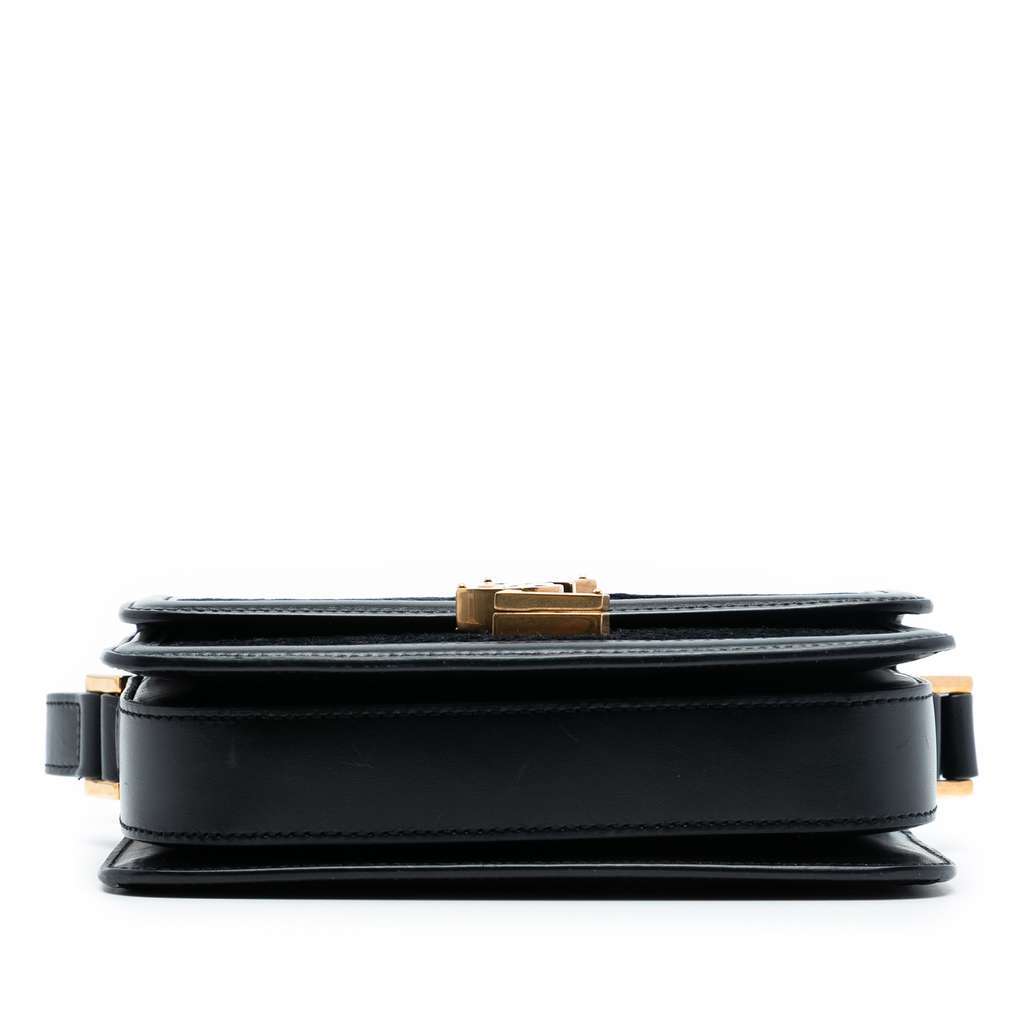 Saint Laurent Small Velvet Solferino Satchel In Box Black Velvet Very good - Inside View