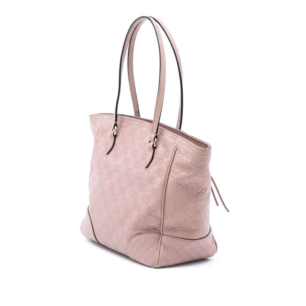 Gucci Guccissima Bree Tote Pink Leather Very good - Back View