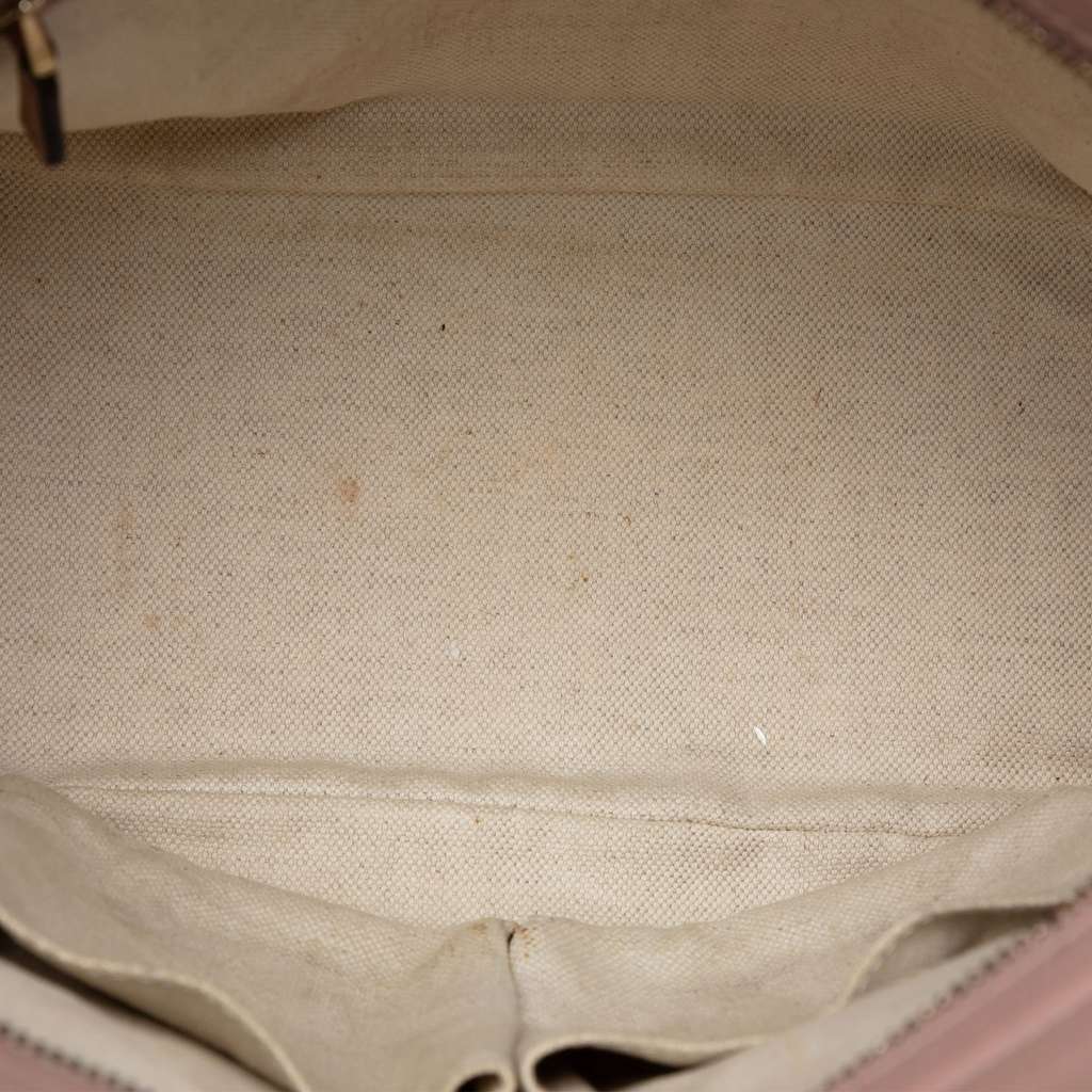 Gucci Guccissima Bree Tote Pink Leather Very good - Model View