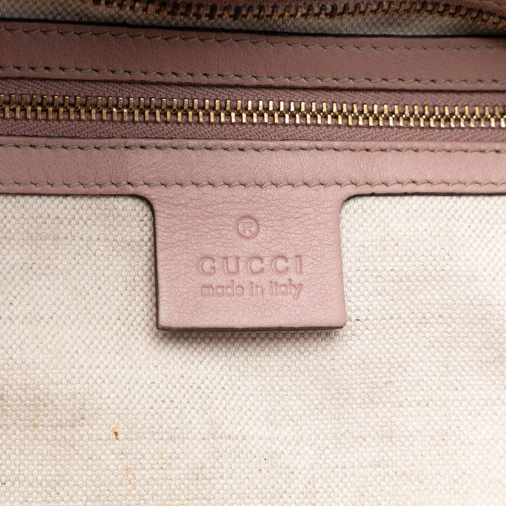 Gucci Guccissima Bree Tote Pink Leather Very good - Box View