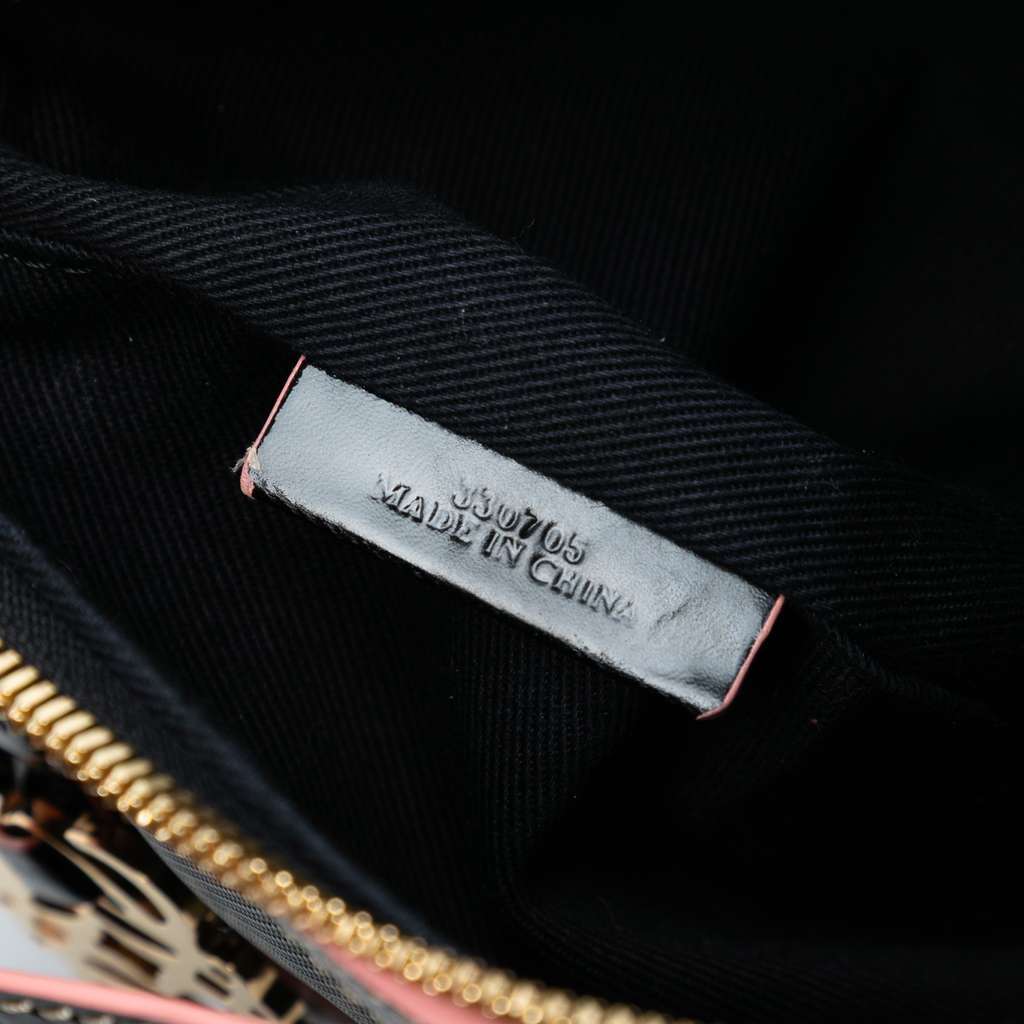 Loewe Anagram PVC Coated Canvas Shoulder Bag Black Very good - Box View