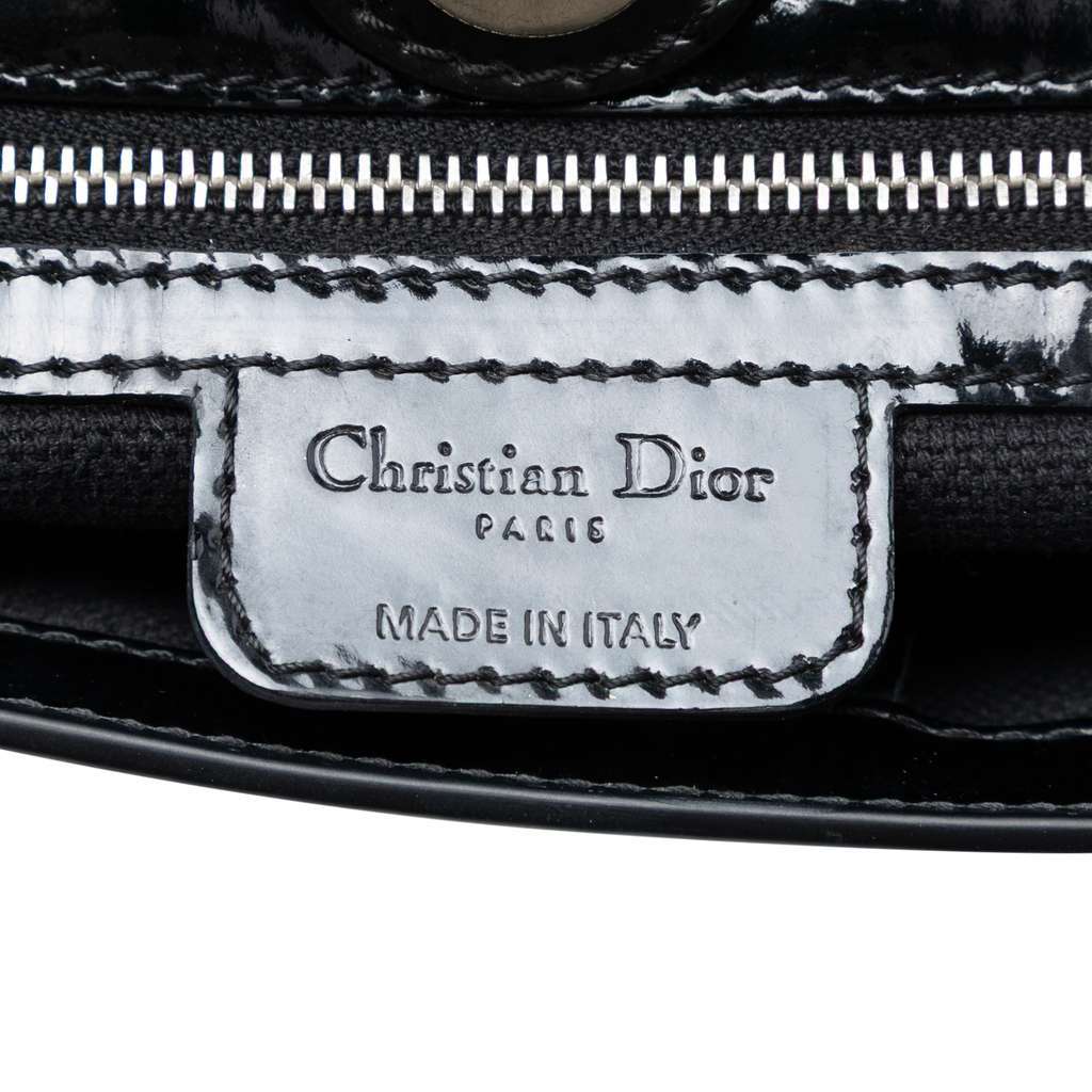 Dior Diorissimo Trotter Patent Tote Black Leather Very good - Box View