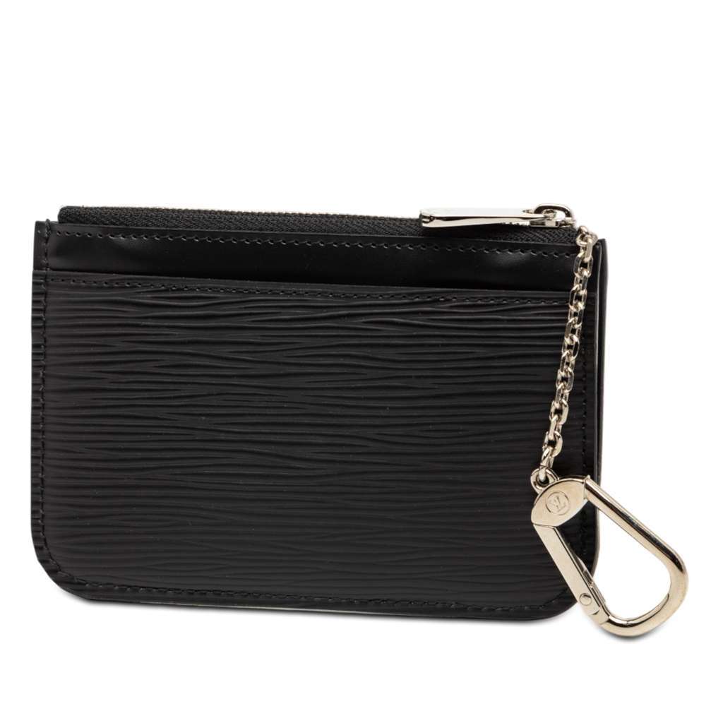 Louis Vuitton Epi Key Pouch Black Leather Good - Back View