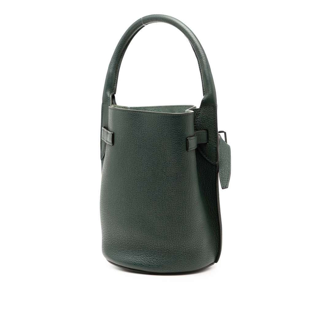 Celine Nano Leather Big Bucket Bag Green Leather Very good - Back View