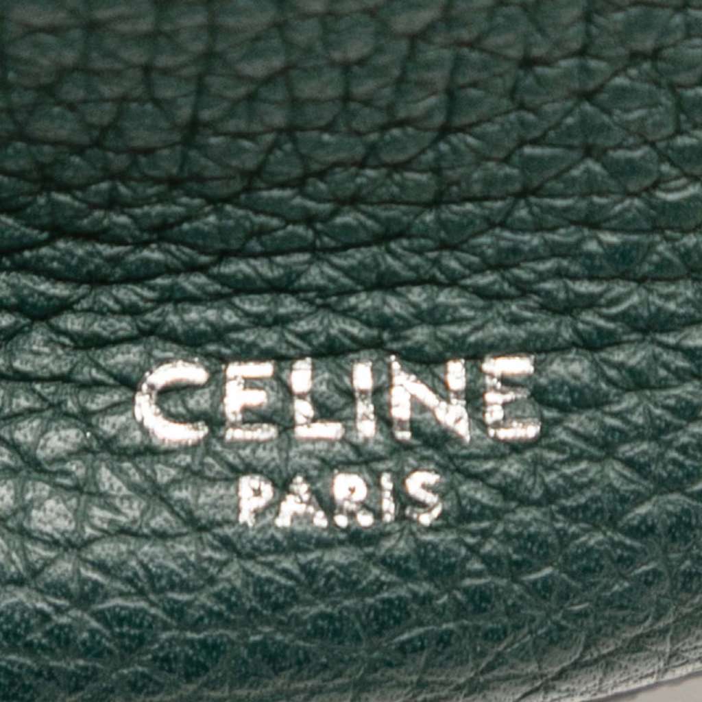 Celine Nano Leather Big Bucket Bag Green Leather Very good - Box View