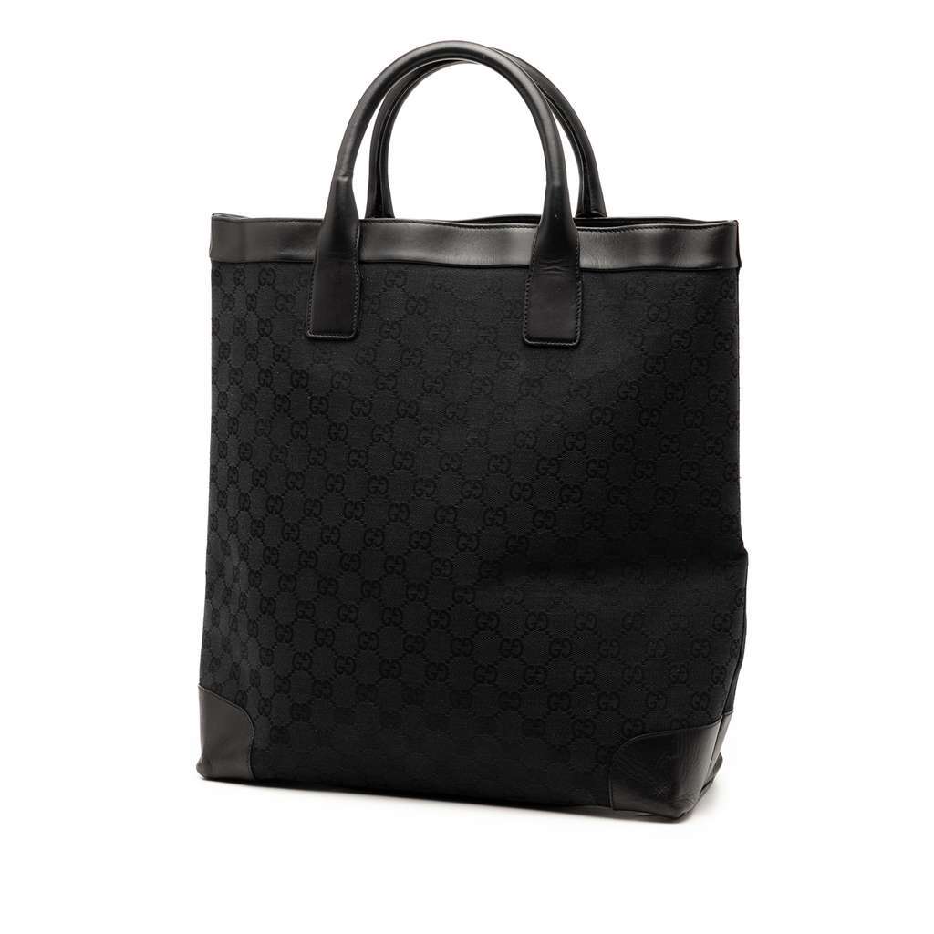 Gucci GG Canvas Tote Black Canvas Very good condition - Back View