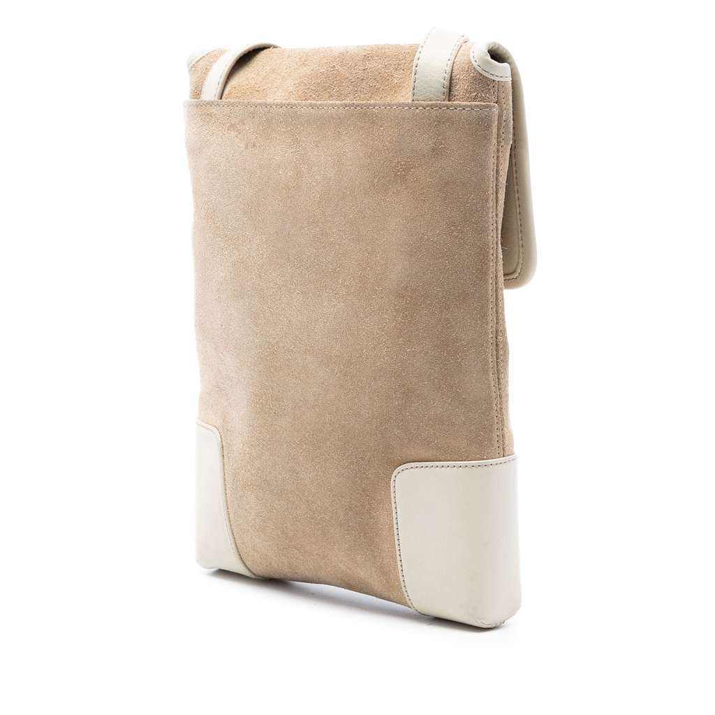 Loewe Suede Anagram Crossbody Brown Leather Very good - Back View