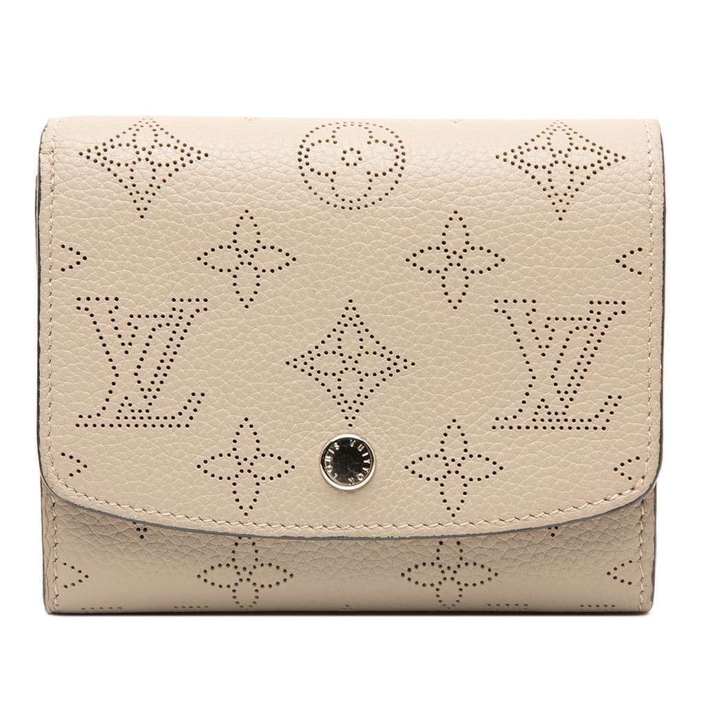 Louis Vuitton Monogram Mahina Iris Compact Wallet Brown Leather Very good condition - Front View