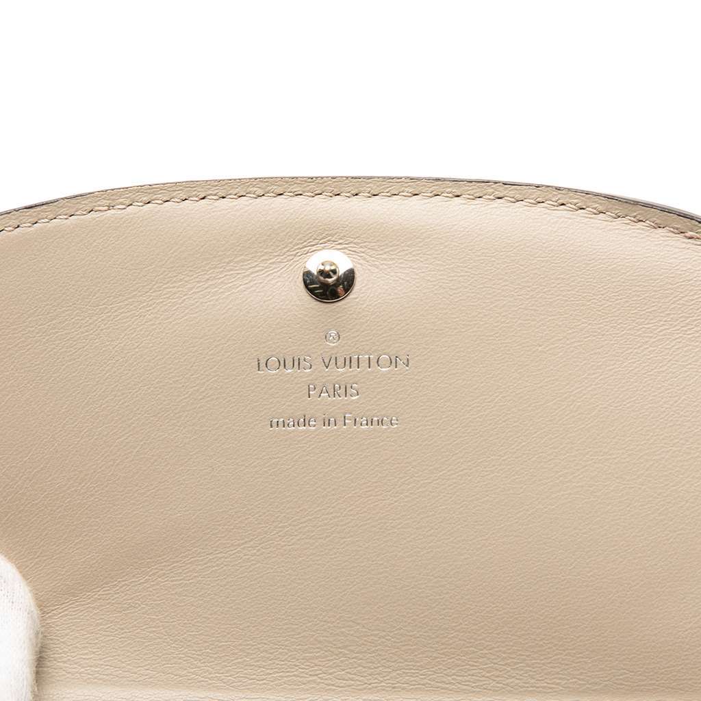 Louis Vuitton Monogram Mahina Iris Compact Wallet Brown Leather Very good condition - Box View
