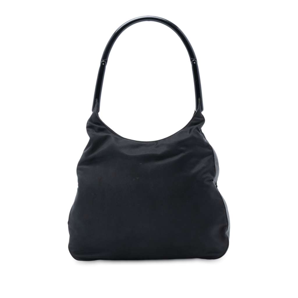 Prada Tessuto Shoulder Bag Black Very good - Front View