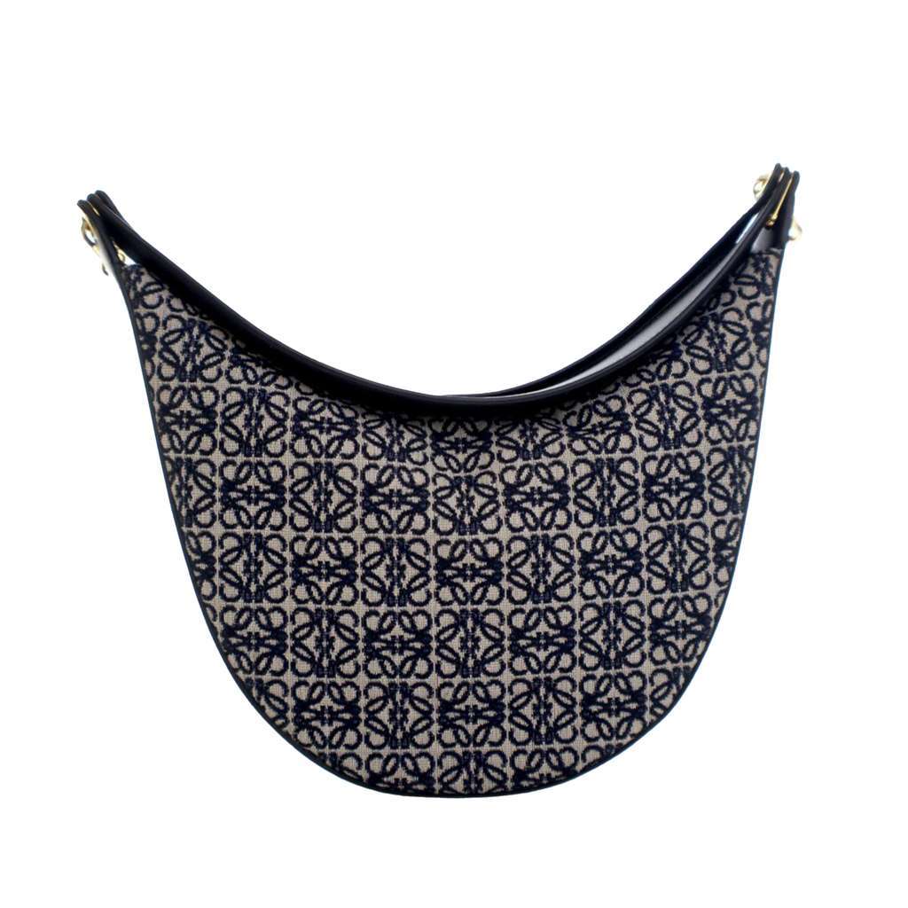 Loewe Small Anagram Canvas Luna Hobo Black Canvas Very good condition - Model View