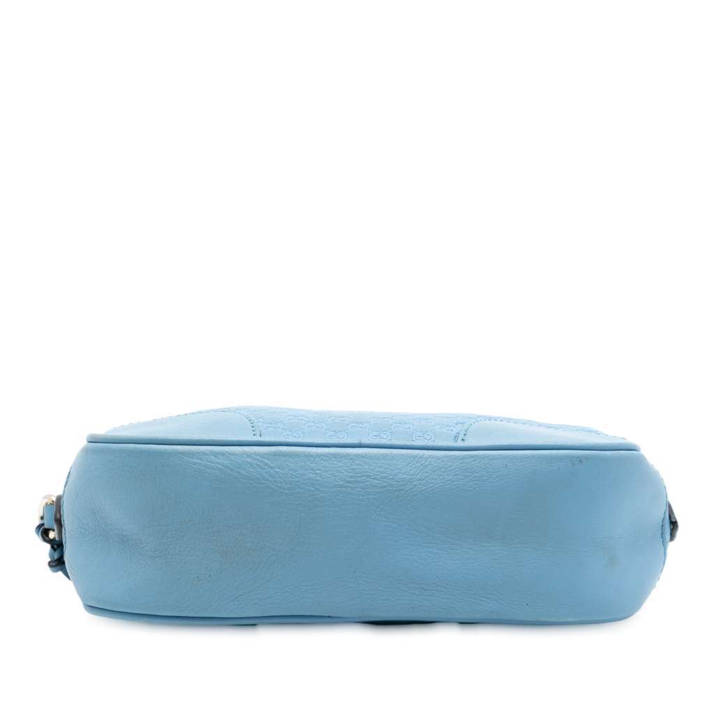 Gucci Mini Microguccissima Bree Crossbody Blue Leather Very good - Inside View