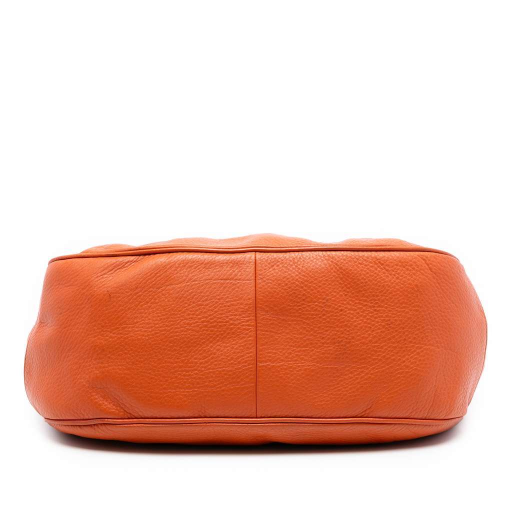 Prada Vitello Daino Zip Top Hobo Orange Leather Very good condition - Inside View