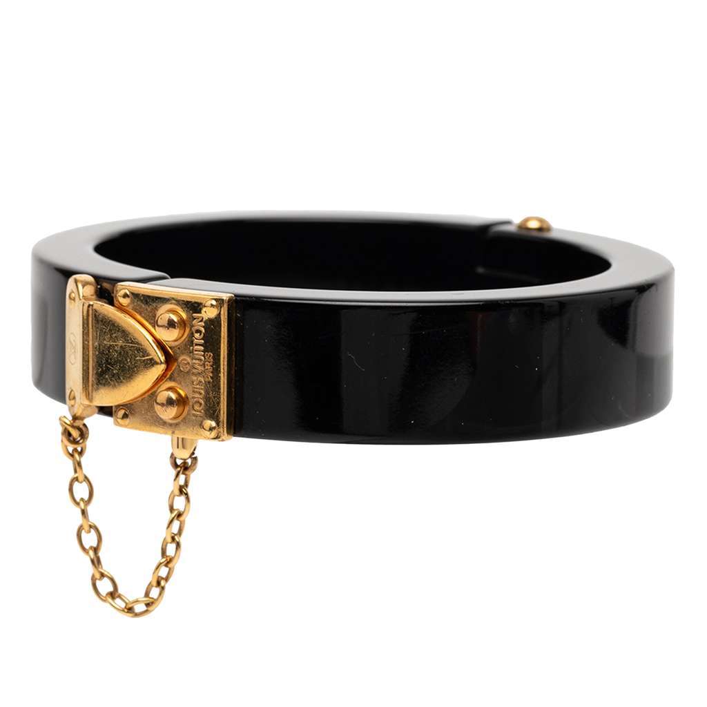 Louis Vuitton Resin Lock Me Bracelet Black Very good - Back View