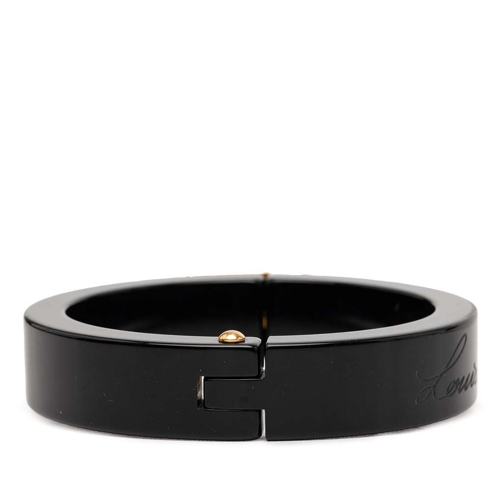 Louis Vuitton Resin Lock Me Bracelet Black Very good - Inside View