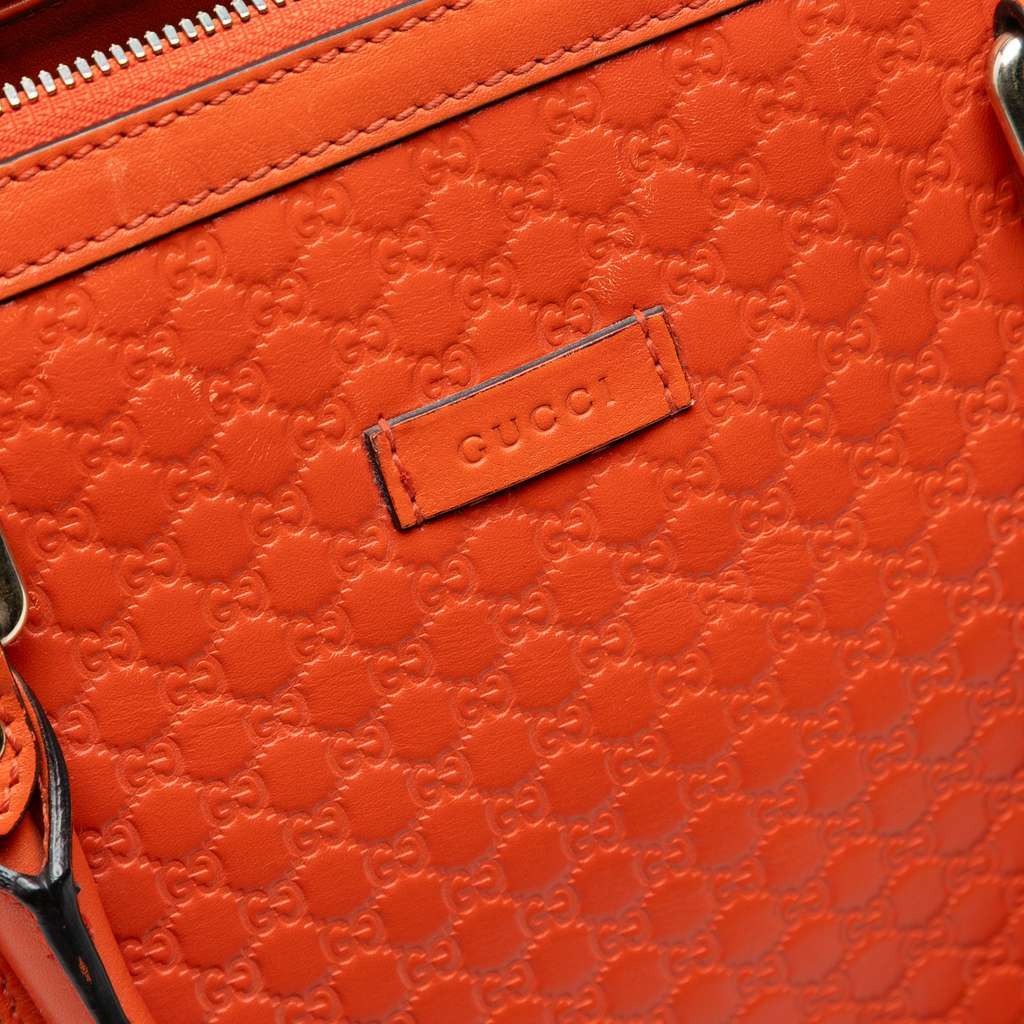 Gucci Small Microguccissima Joy Satchel Orange Leather Very good condition - Box View