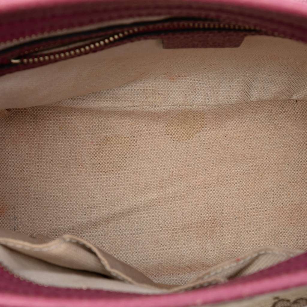 Gucci Small GG Canvas Bree Satchel Brown Canvas Very good - Model View