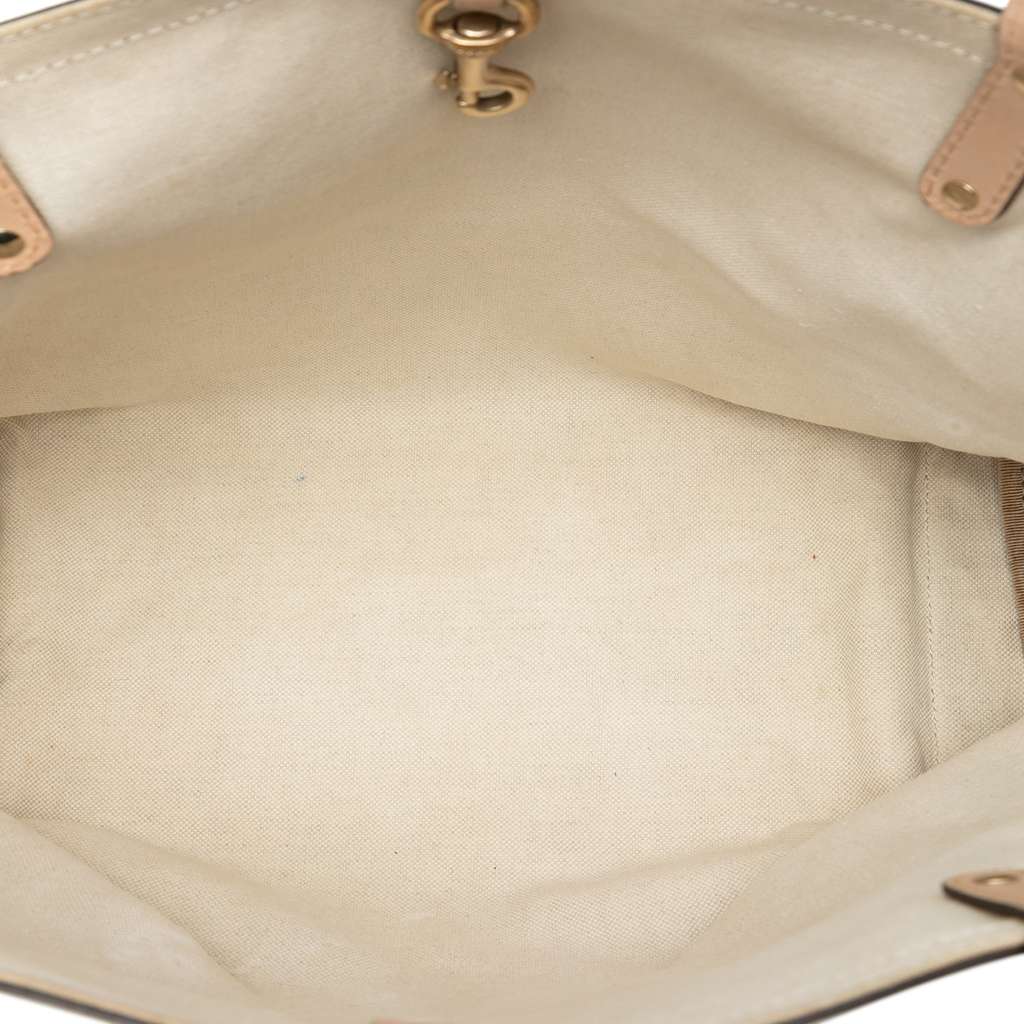 Gucci Medium GG Canvas Craft Tote Brown Canvas Fair - Model View