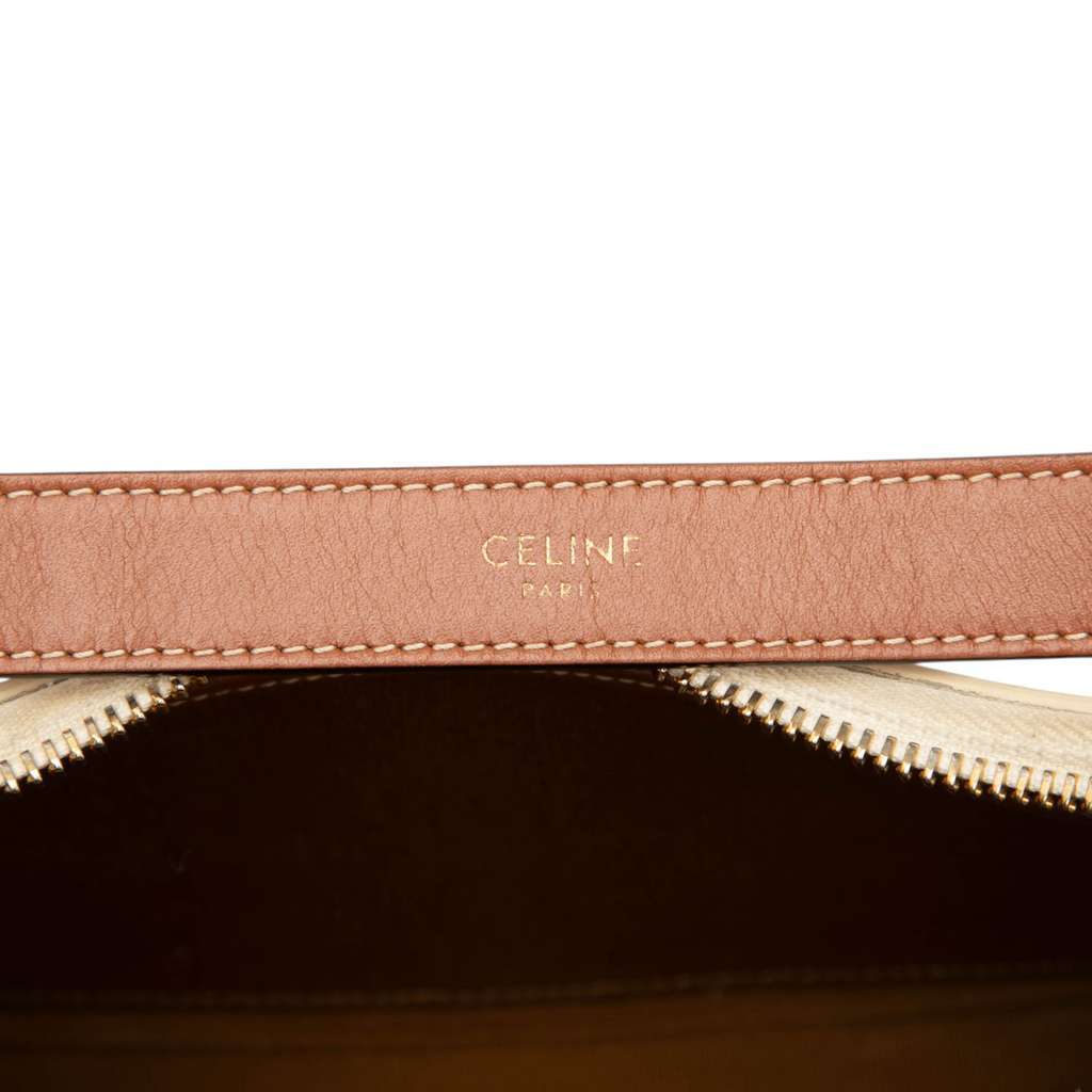 Celine Triomphe Coated Canvas Ava Shoulder Bag Brown Canvas Very good condition - Box View