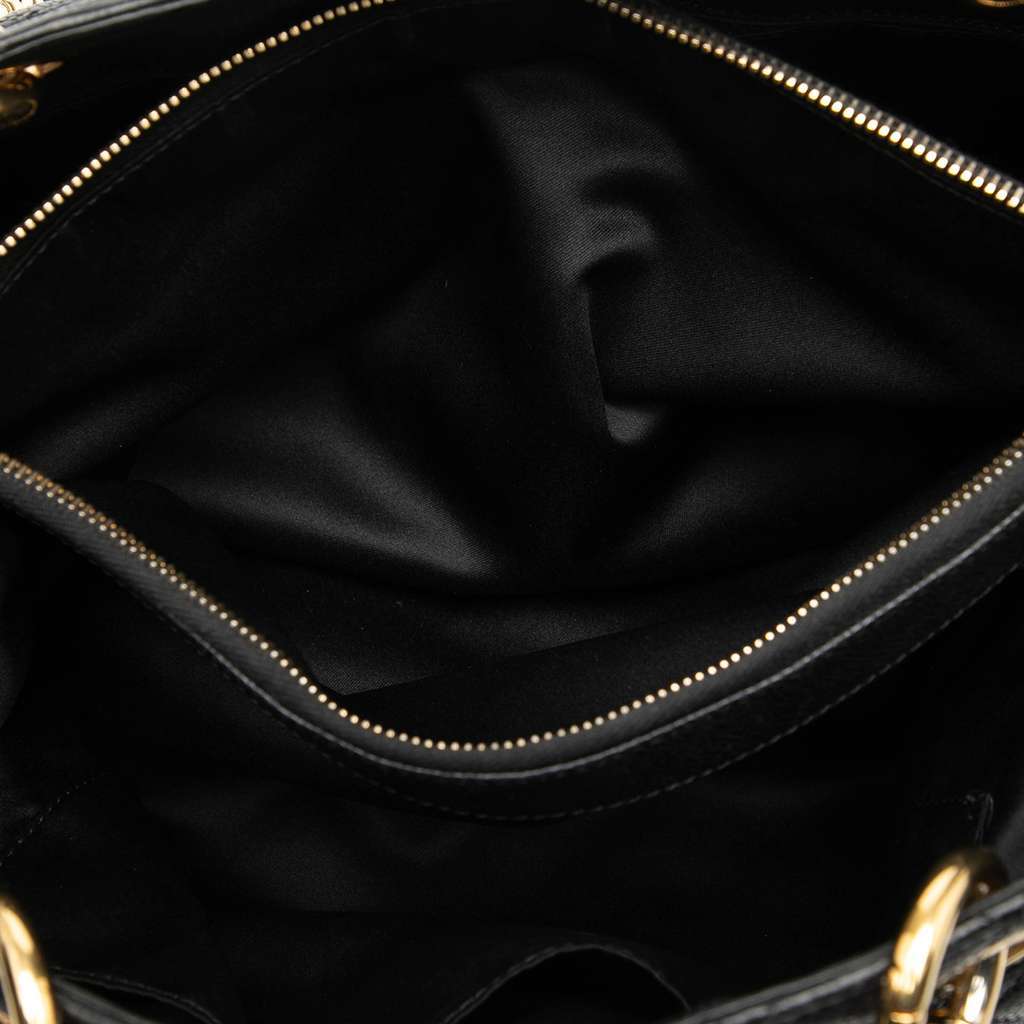 Chanel Caviar Grand Shopping Tote Black Leather Good - Model View