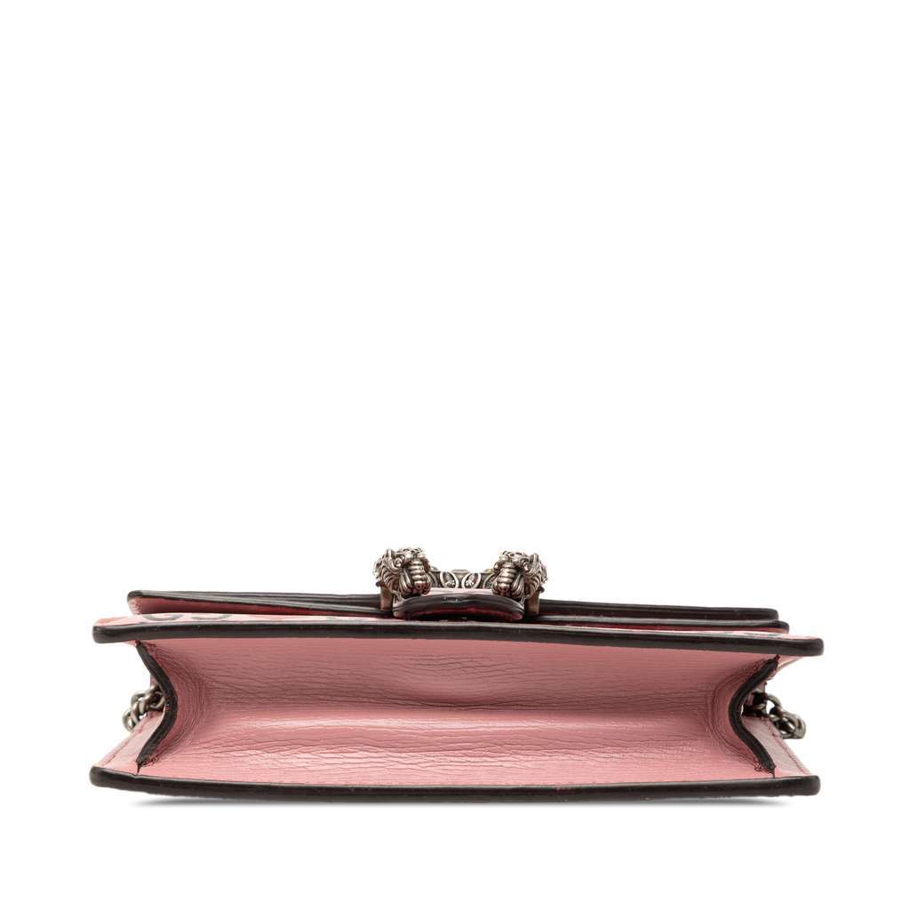 Gucci Mini Textured Leather Valentines Day Dionysus Crossbody Pink Leather Very good - Inside View