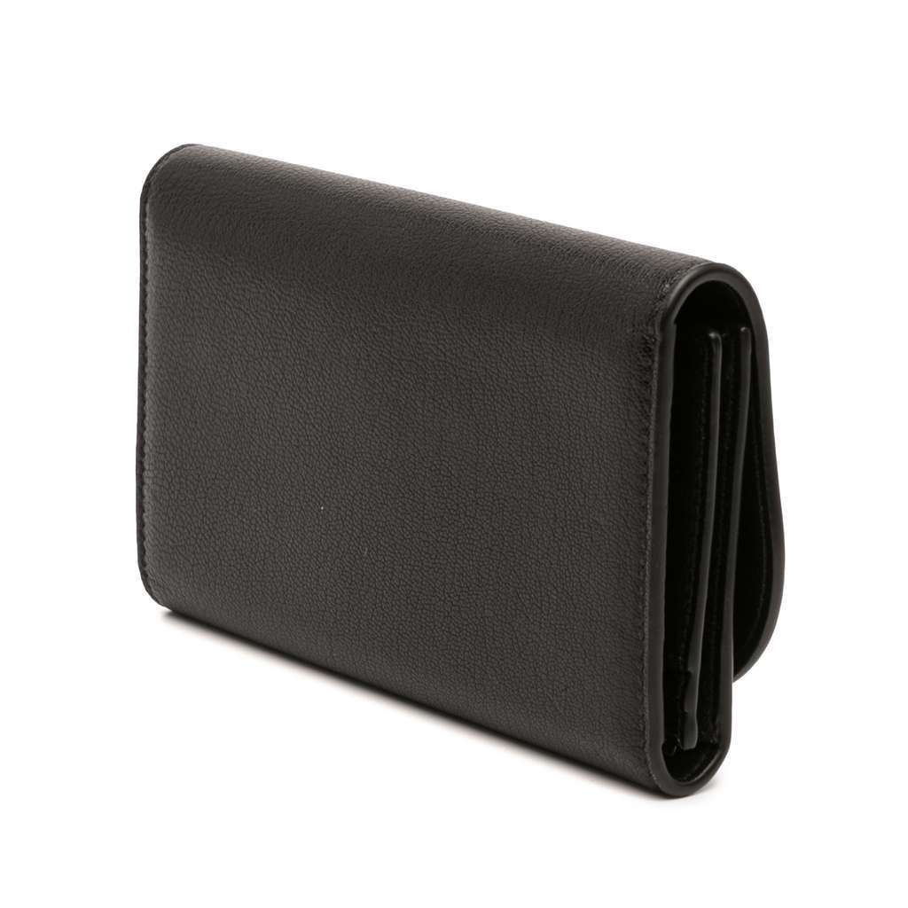 Dior Goatskin Saddle Long Wallet Black Leather Very good - Back View