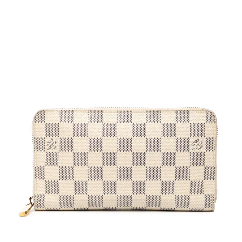 Louis Vuitton Damier Azur Zippy Long Wallet White Very good condition - Front View