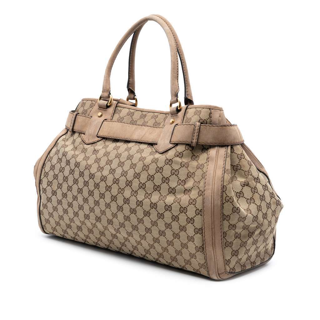 Gucci GG Canvas Running Tote Brown Canvas Very good condition - Back View