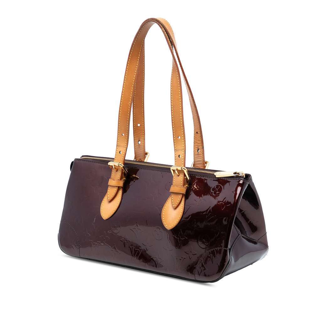 Louis Vuitton Monogram Vernis Rosewood Avenue Purple Leather Good condition - Back View