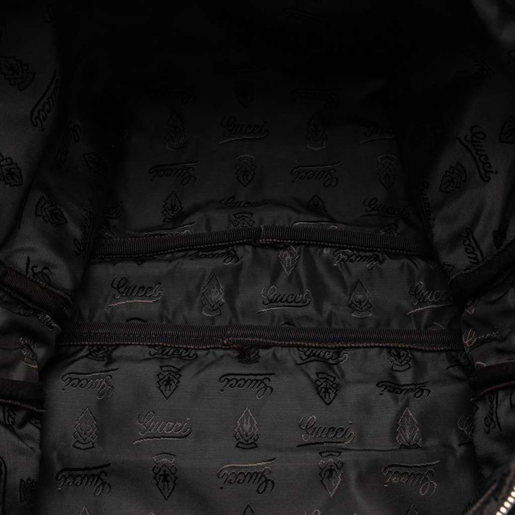 Gucci Guccissima Business Bag Brown Leather Good - Model View