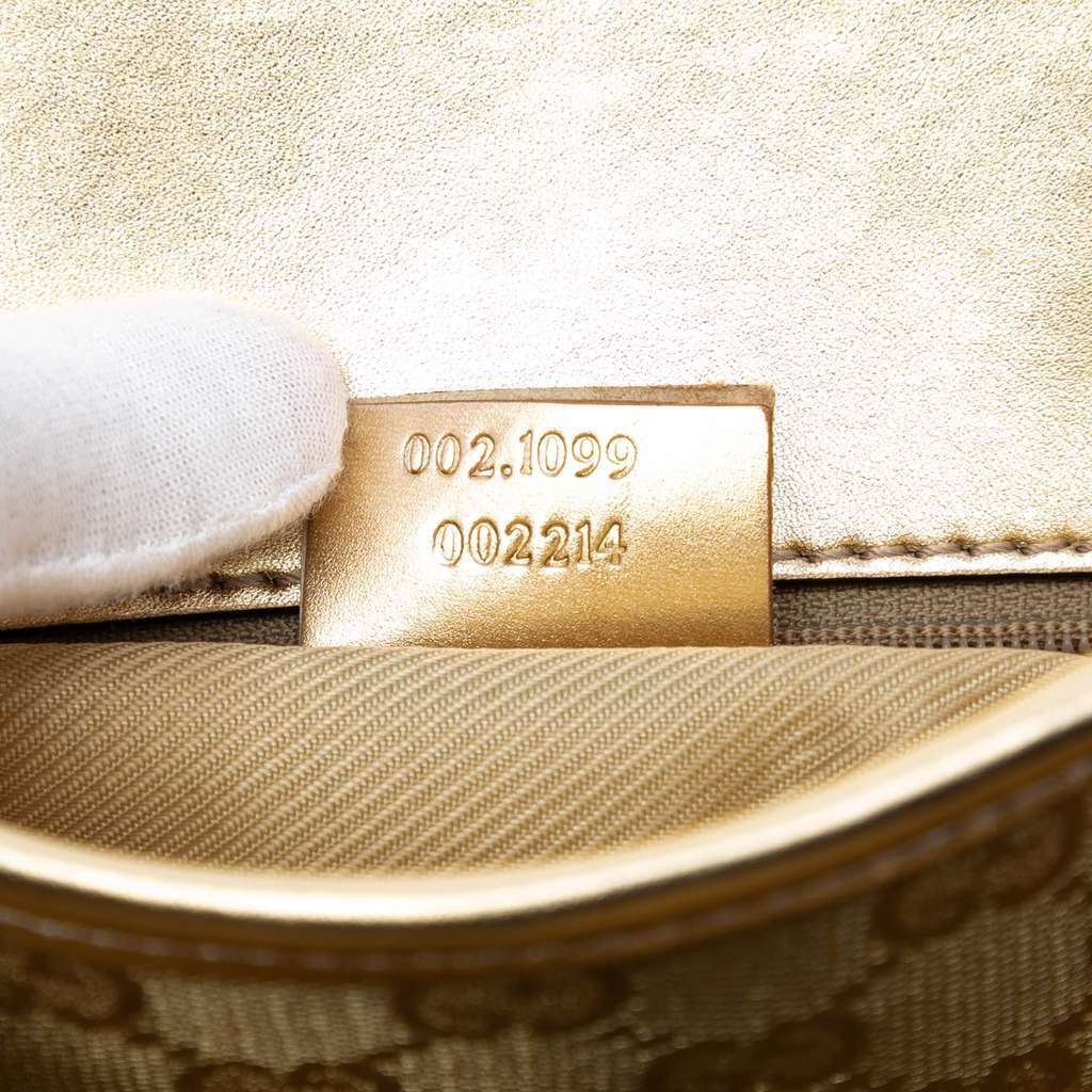 Gucci GG Canvas Tote Gold Canvas Very good - Box View