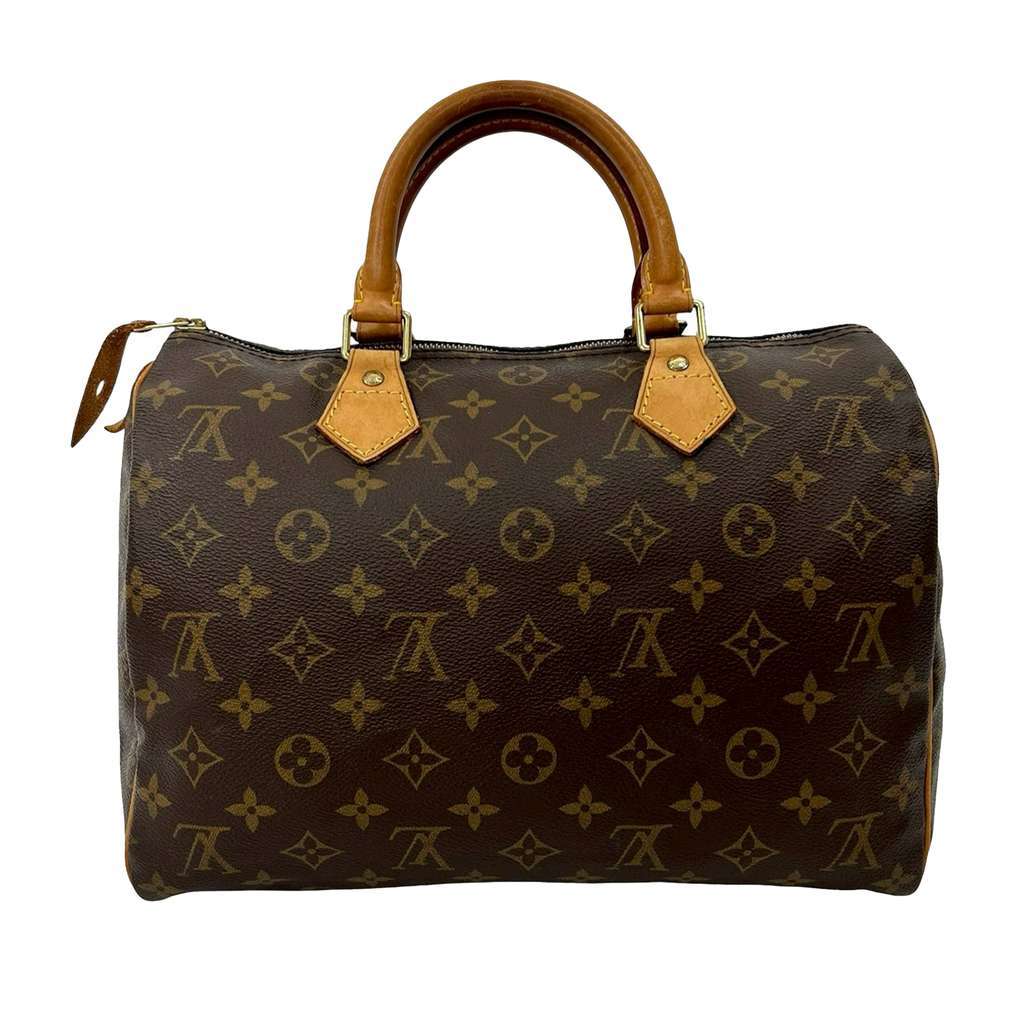 Louis Vuitton Monogram Speedy 25 Brown Good - Back View